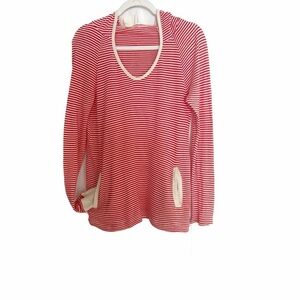 Vintage Roxy stripped lightweight hooded sweater size XL